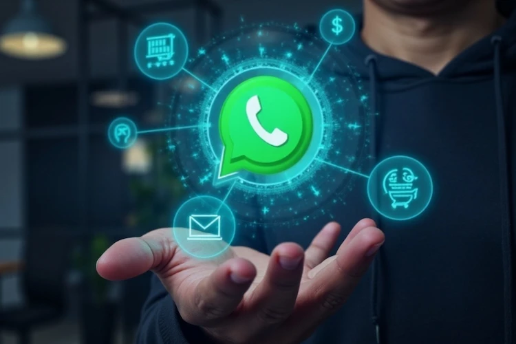 Exemplo de uma conversa fluida com um chatbot WhatsApp, melhorando a experiência do cliente.