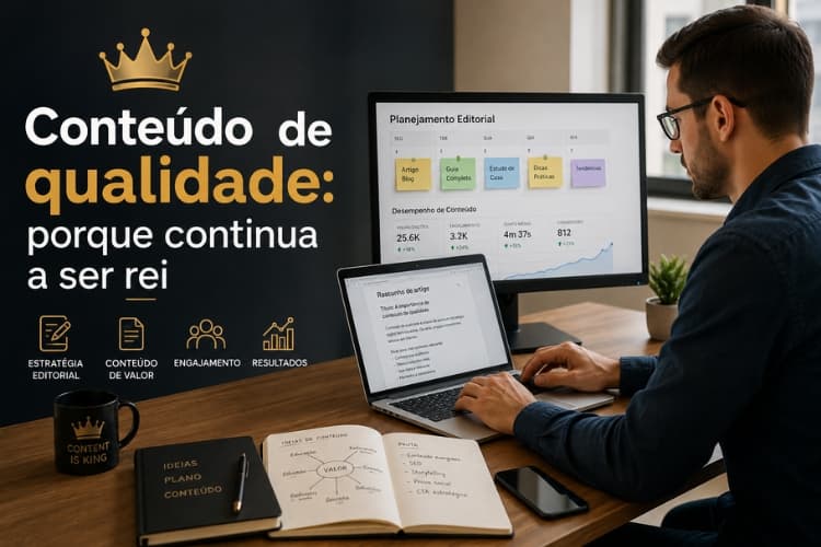 Conteúdo de qualidade é essencial para uma boa estratégia de SEO